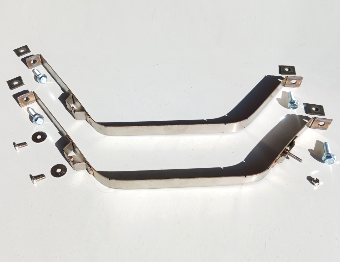 Honda Insight Stainless Fuel Tank Strap Kit